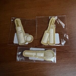 Stoney Clover Lane Gold and Cream Makeup Patches Set of 3